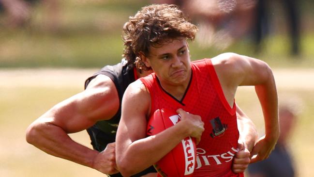 Tex Wanganeen has been training with the Bombers. Picture: Jonathan DiMaggio/Getty Images