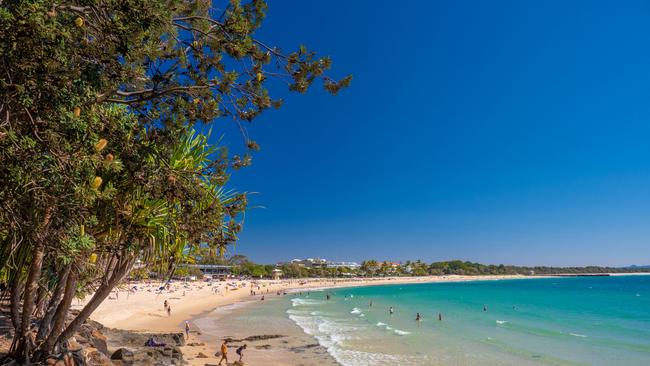 A man in his 60s has been rushed to hospital after a near-drowning at Noosa main beach.