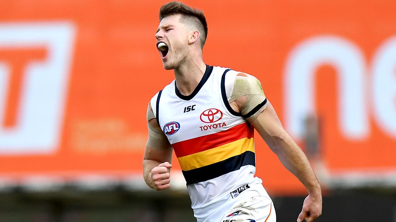 Bryce Gibbs during last Saturday’s loss to Brisbane at the Gabba.