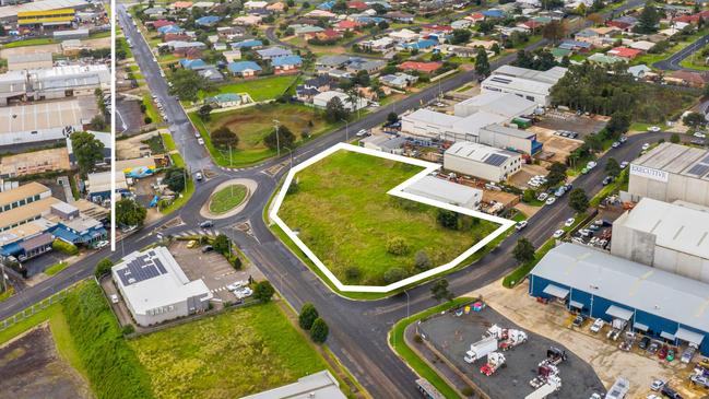 FOR SALE: A 4700 sqm block on industrial land on the intersection of a Alderley Street and Walters Drive in Harristown has been listed for sale for $1.35m through Hodge Real Estate.