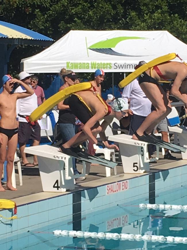 Currumbin member Callum Brennan at Sunshine Coast Pool Rescue Competitions on June 16, 2018. Photo: SLSQ