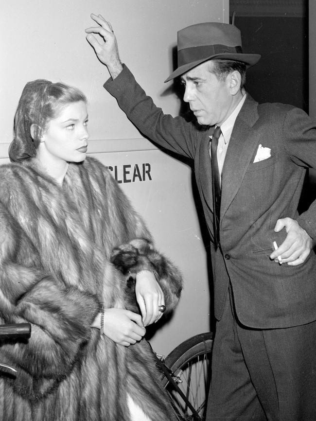 Formidable ... Actor Humphrey Bogart and actress Lauren Bacall about the time they appeared together in the 1946 film, The Big Sleep.