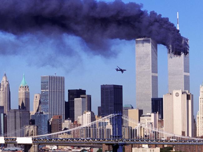 Hijacked United Airlines Flight 175 flew into the second tower of the World Trade Center on September 11, 2001.