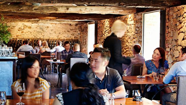 Hentley Farm restaurant is housed in a beautifully restored stone stable. Picture: David Solm