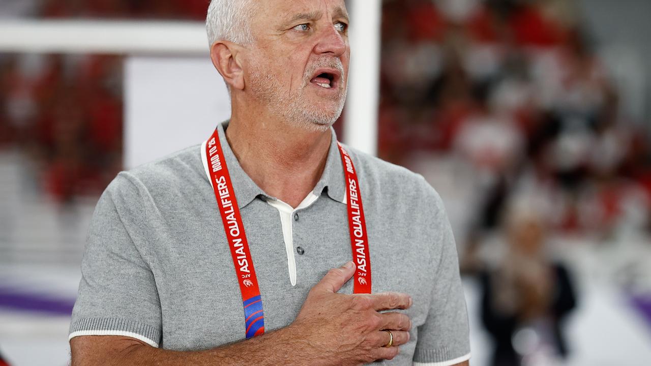 Graham Arnold has quit as Socceroos coach. Picture: Robertus Pudyanto/Getty Images