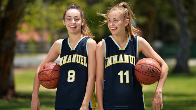 Gabi Vidmar (left) and her sister, Jordi. Picture: AAP/Mark Brake