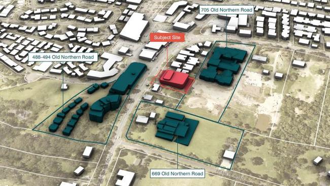 Aerial view of the proposed health facility’s subject site.