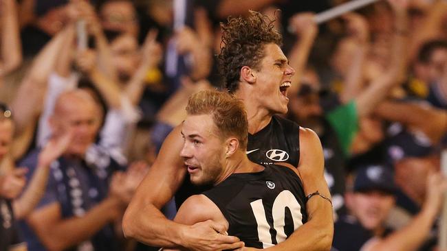 The news is good and bad for Carlton’s gun key forwards. Pic: Michael Klein