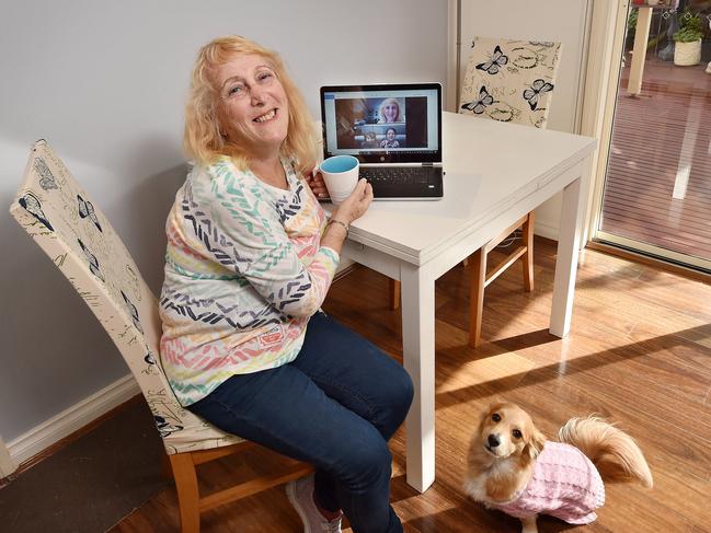 Jan with dog Bella. Picture: Nicki Connolly