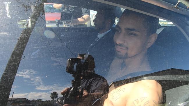 Coskun Marius pictured leaving a Coffs Harbour police station. Picture: Frank Redward