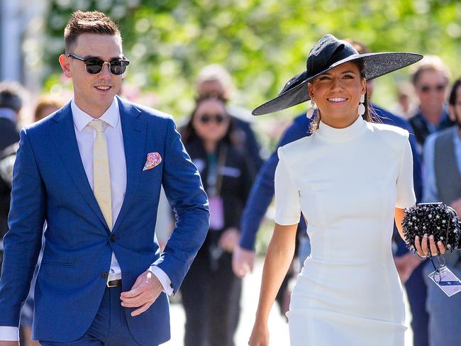 2019 Melbourne Cup Day at Flemington Racecourse, Melbourne, Victoria. Punters arrive early. Picture: Mark Stewart