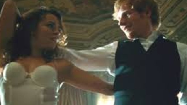 Ed Sheeran in his ‘Thinking Out Loud’ music video.