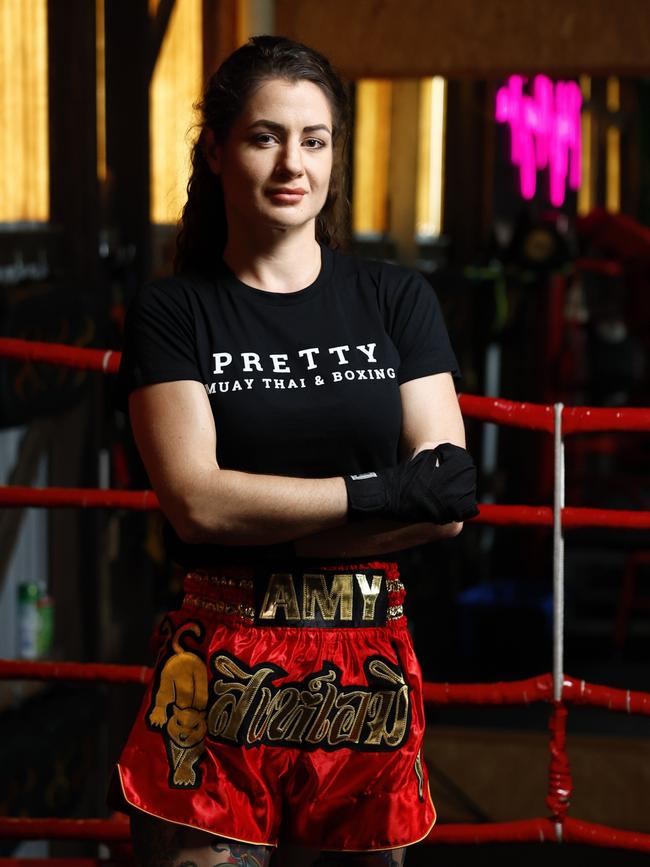 Cairns Muay Thai fighter Amy Glennon is eyeing more title opportunities. Picture: Brendan Radke