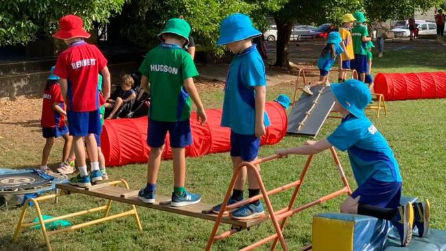 Parap Primary School students enjoy Sports Day. Picture: Facebook / Parap Primary School