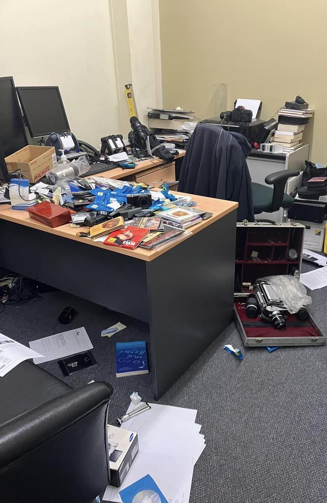 The Central Australian Aboriginal Media Association's Alice Springs office was vandalised, sparking calls for Territory and federal government support. Picture: Supplied