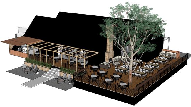 The design for Sidewood's new cellar door and restaurant at Hahndorf. Picture: Supplied