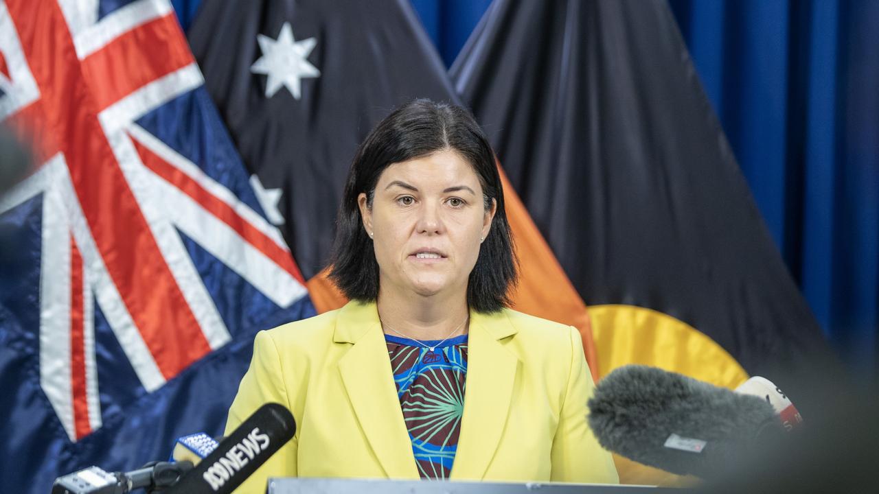 Chief Minister Natasha Fyles has maintained that conversations with Mr Chalker regarding his contract have been had “in good faith”. Picture: Liam Mendes/The Australian