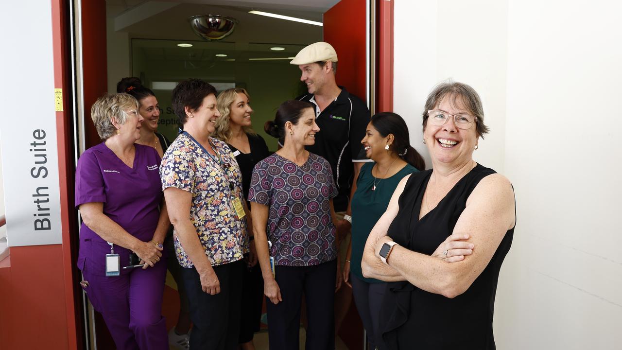 The Cairns Hospital maternity unit will build a $200,000 Butterfly Birth Suite, for mothers and families who lose their baby during pregnancy and birthing. KenFrost Homes has donated the final $40,000 to the Far North Queensland Hospital Foundation needed to build the suite. Cairns Hospital Maternity Unit midwives Nerissa Ward, Nicole Peterson, Jo Taylor, Far North Queensland Hospital Foundation CEO Gina Hogan, midwife Martine Shanks KenFrost Homes marketing manager Alex Loughton, midwife Remya Nair and Cairns Hospital midwifery and nursing director Mary McGuinness at the hospital's birthing suite. Picture: Brendan Radke