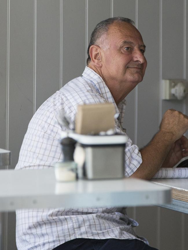 Milton Orkopoulos at a cafe up the road from Waverley Court. Picture: Damian Shaw