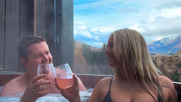 Johnny Ruffo, with his partner Tahnee Sims, went on a trip to New Zealand back in July. Picture from Instagram.