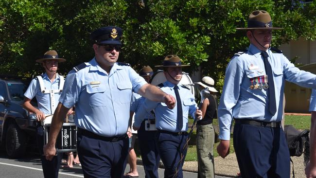 Kawana Anzac Day service march 2024. Picture - Madeline Grace.