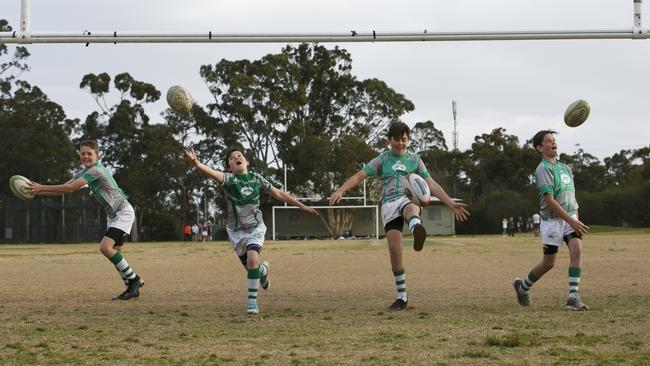 Back left Tyson Price, back right Jett Semmens, front left Jay Taylor, front right Harry Nixon. Picture: AAP IMAGE/ Tim Pascoe