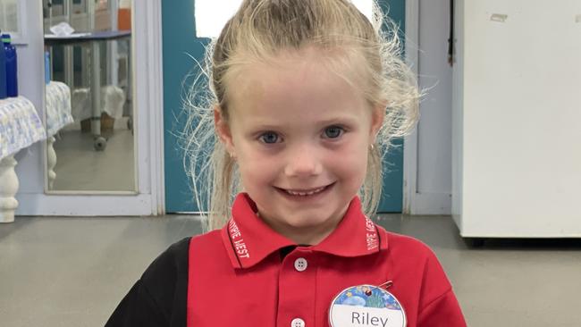 Riley Crabtree – Gympie West State School prep students on first day, Monday January 22, 2024.