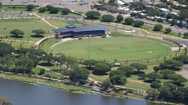 Aerial shots around Townsville, Riverway Tony Ireland Stadium