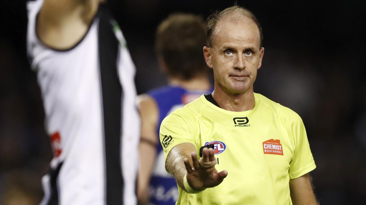 The umpiring of the holding the ball rule is under fire (Photo by Dylan Burns/AFL Photos via Getty Images)