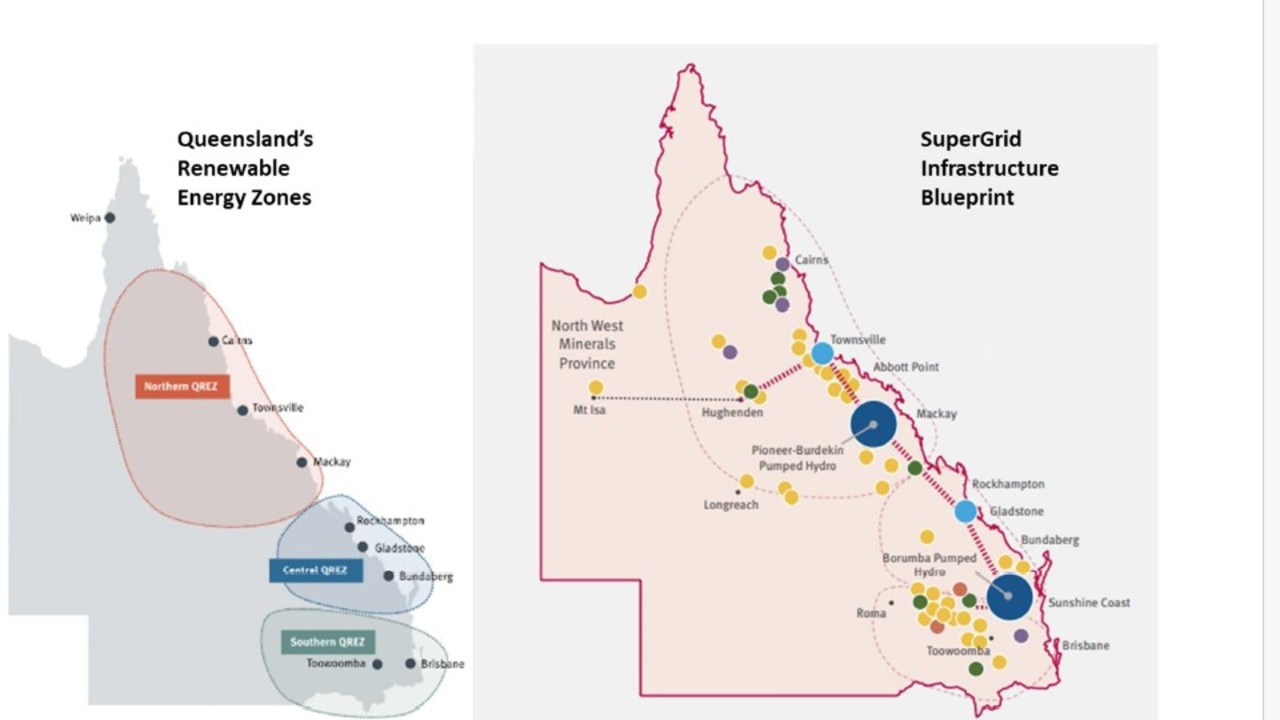 Images from the Initial Statement Advice report into the proposed Borumba Dam pumped hydro plant. There were more than 40 alternative large-scale pumped hydro sites considered before the government selected Pioneer-Burdekin and Borumba. Picture: Queensland Hydro Study