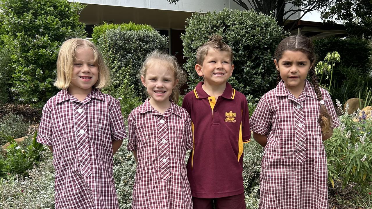 MY FIRST YEAR 2024: Jondaryan State School Prep students (from left) Piper, Amanda, Noah B and Amber. Absent is Noah.