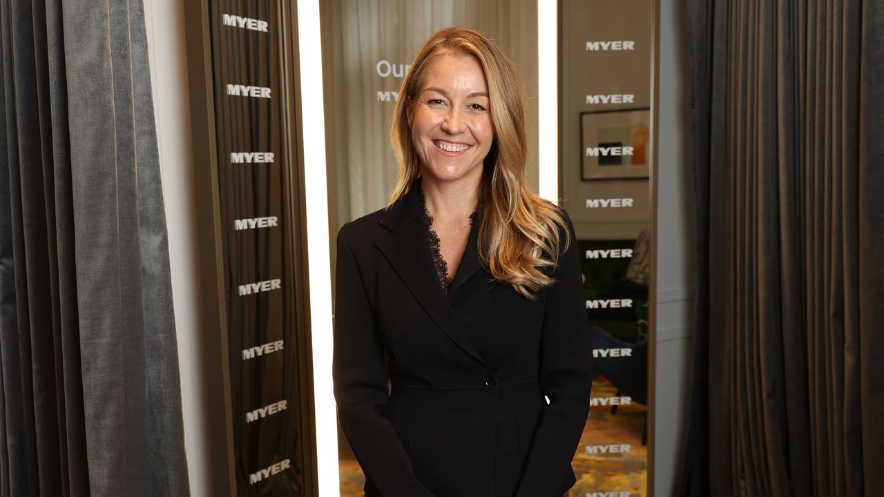 Myer executive chairman Olivia Wirth at its Sydney store. Picture: John Feder/The Australian