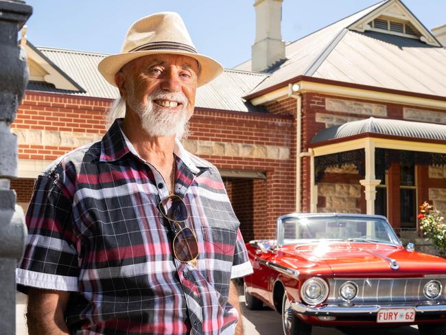 Tom Psarombas, 71, who is selling his house in Cheltenham on Friday, February 16, 2024. (The Advertiser/ Morgan Sette)