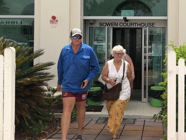 Supporters for triple murder accused Darryl Young, who allegedly shot three family members to death at the front gate of his Bogie property, were in Bowen Magistrates Court. Picture: Supplied/ABC