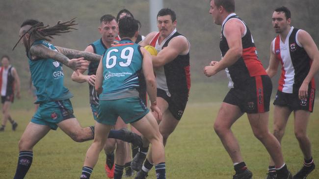 Sawtell Toormina Saints are unbeaten in 2020 after a narrow win over Coffs Harbour Breakers.