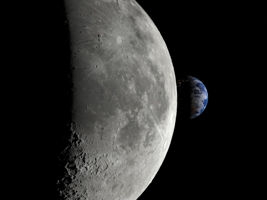 lunar surface detail on transparent background - 3D rendering - maps from Nasa https://svs.gsfc.nasa.gov/cgi-bin/details.cgi?aid=4720