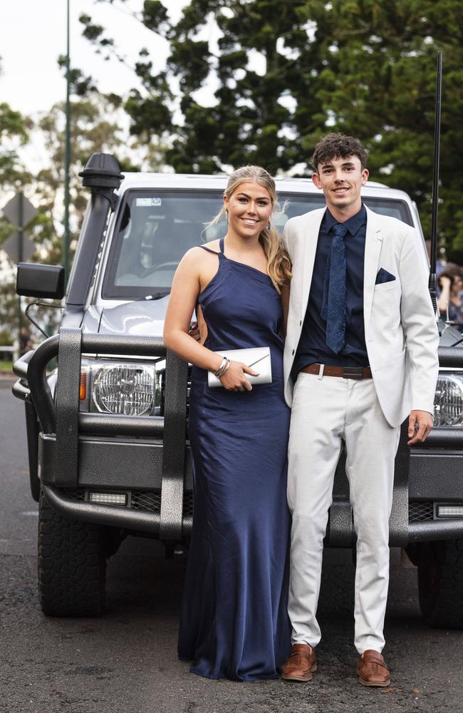 Graduate Kye Martin and partner Azri-Ella Watts at Toowoomba Christian College formal at Picnic Point, Friday, November 29, 2024. Picture: Kevin Farmer