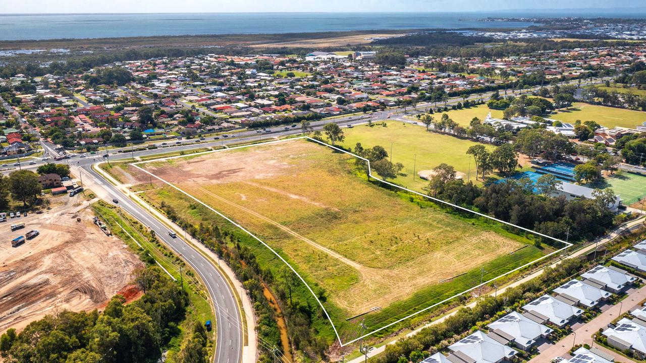 The 4.5ha site at 499-507 Anzac Ave, Rothwell.