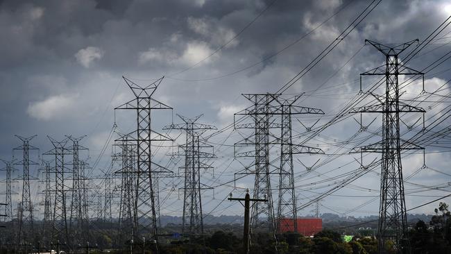 High-voltage power lines in Melbourne, a potential Beijing-backed cyber target? Picture: Supplied