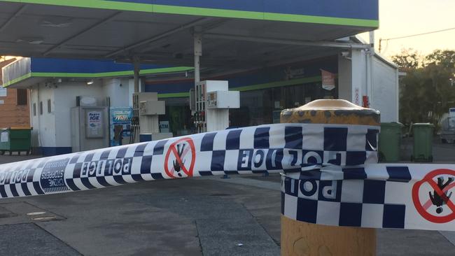 Freedom Fuel St Clairs in Nerang St, where the rampage ended, was still blocked off by police tape on Saturday morning.