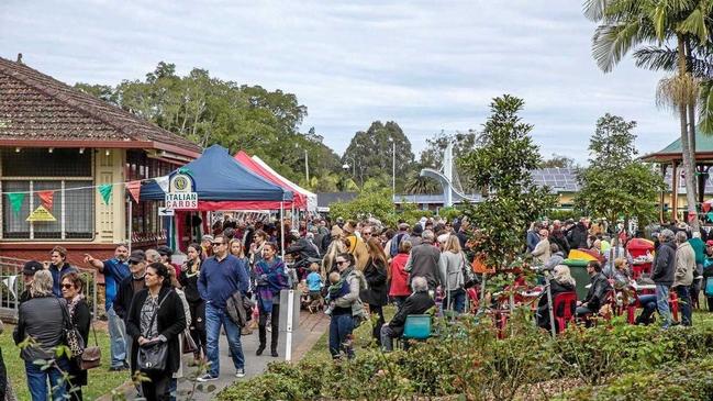 Crowds at Lismore's Friendship Festival - Piazza in The Park.