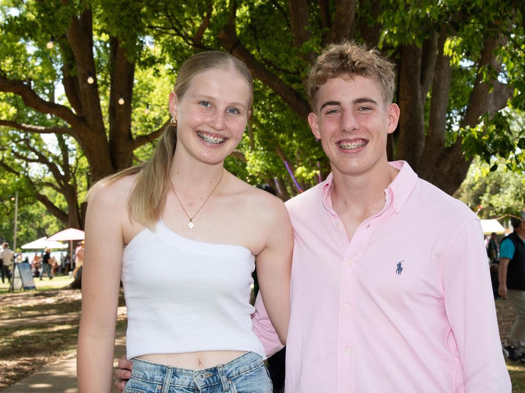 Jorja Hollands and Alex Roberts, Toowoomba Carnival of Flowers Festival of Food and Wine, Saturday, September 14th, 2024. Picture: Bev Lacey