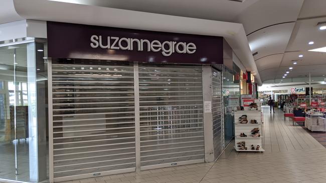 A shuttered store at Springwood Mall Shopping Centre, Springwood. Picture: Alex Treacy