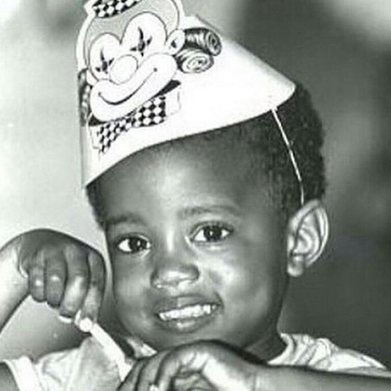 An adorable snap of Kanye West. Picture: Instagram