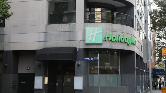 The Holiday inn on Flinders Lane in Melbourne. Picture: David Crosling