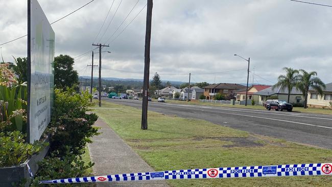 Lang street was closed off for several hours. Picture: Amy Ziniak