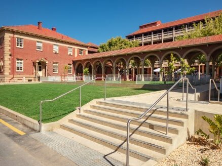 Adelaide Univeristy's historic Cloisters and Union House. Picture: University of Adelaide