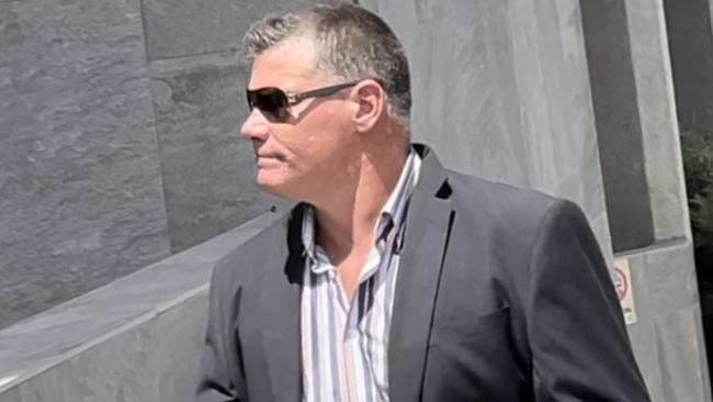 Travis Joel Bowden, 40, leaving Beenleigh Magistrates Court