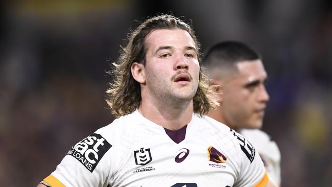 Pat Carrigan will miss the Broncos’ next four games due to suspension. Picture: Scott Davis, NRL Imagery