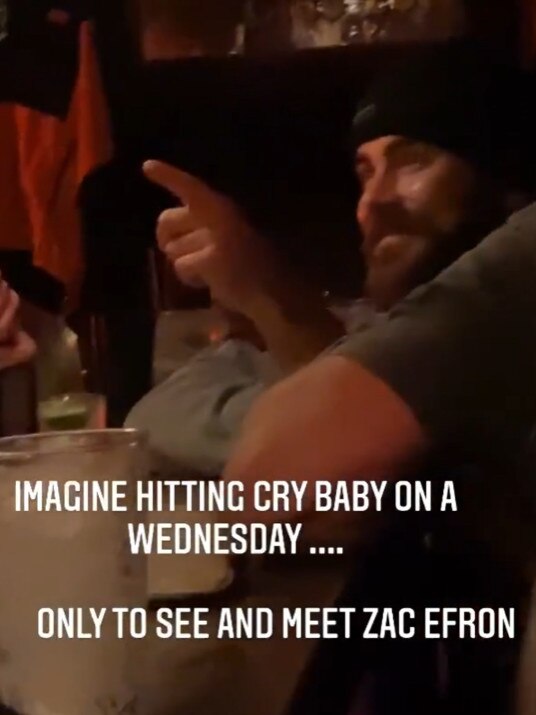 Zac Efron at Cry Baby in 2020. Picture: Annabel Renfrey